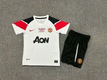 2010/2011 Manchester United Away Red 1:1 Kids Retro Soccer Jersey