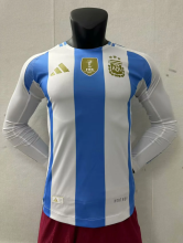 24/25 Argentina Home 3-Stars With FIFA 2022 Player Long sleeve 1:1 Quality Soccer Jersey