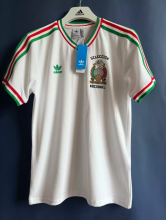 Retro Casual Mexican Pure Cotton T-shirt 1:1 Quality Soccer Jersey