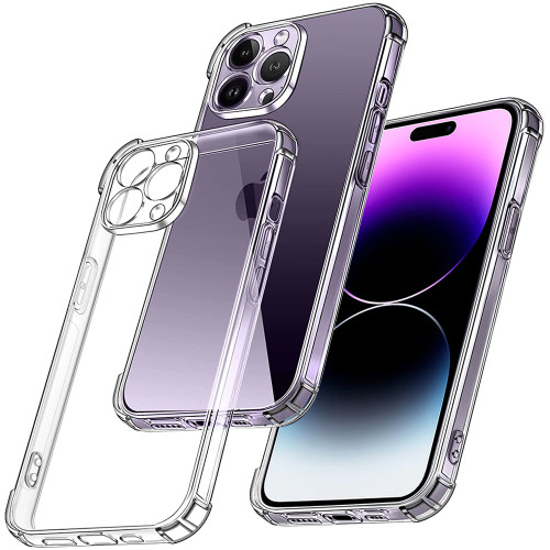 Clear Case For iPhone 14 Pro Max Case 13 Pro 12 Pro 11 Thick Shockproof Soft Silicone Phone Cover for iPhone 14 Pro XS Max X 7 8