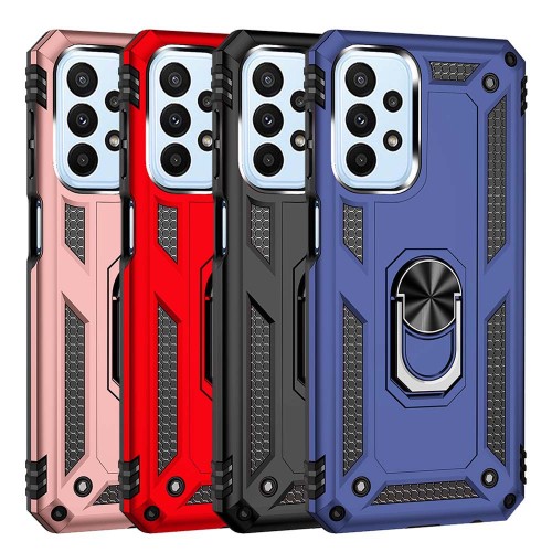 For Samsung Galaxy A23 Case Shockproof Armor Metal Ring Kickstand Cover for Samsung A23 5G Galaxy A53 5G A33 5G A13 4G A73 5G