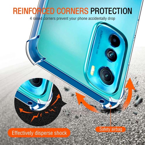 Thick Clear Shockproof Silicone Phone Case For Motorola Moto Edge 30 20 Lite Edge 30 Neo 30 Pro Lens Protection Case Back Cover