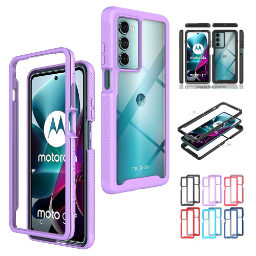 For Motorola Moto G200 5G Case Shockproof Hybrid Armor Clear Phone Cover Funda Moto G 2022 G20 G30 G60 G60S G51 G71 G50 5G G100