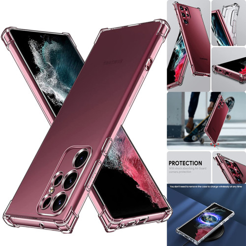 Luxury Clear Phone Case For Samsung Galaxy S23 S21 S20 FE S22 Ultra S9 S10 Plus A71 A52 A51 A32 A13 A12 A53 Silicone Back Cover