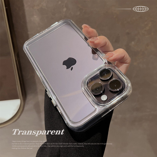 Luxury Shockproof Clear Hard Case For iPhone 14 13 12 Pro Max 11 X XR XS 7 8 Plus Camera Lens Protective Transparent Soft Cover
