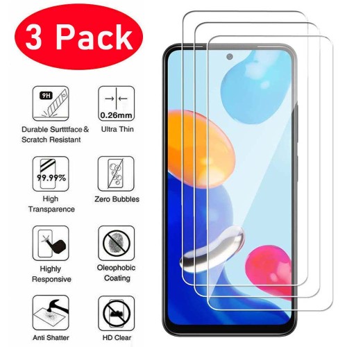 3PCS Tempered Glass For Redmi Note 11 11S 11 Pro 5G Screen Protector on Xiaomi Redmi Note 10 Pro 10S Note 10 4G Note 10 5G glass