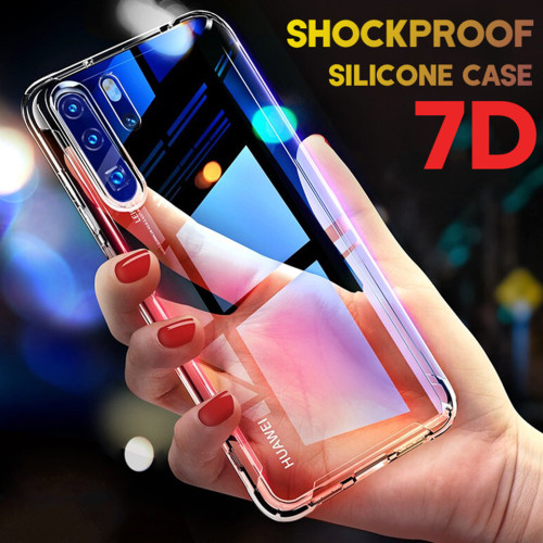 Clear Shockproof  Phone Case For Honor X8 80 SE 70 60 50 20 Pro 10 Lite 9x Huawei P30 Lite P40 P50 Pro Silicone Case Back Cover