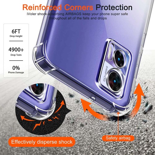 Clear Case For Motorola Edge 30 Neo Case Moto Edge 30 Ultra 30 Pro Thick Shockproof Soft Silicone Phone Cover for Edge 30 Fusion