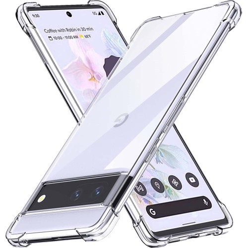 Thick Clear Shockproof Silicone Phone Case For Google Pixel 7 Pixel 7 Pro Pixel 6A 6 Pro Pixel 6 Lens Protection Case Back Cover