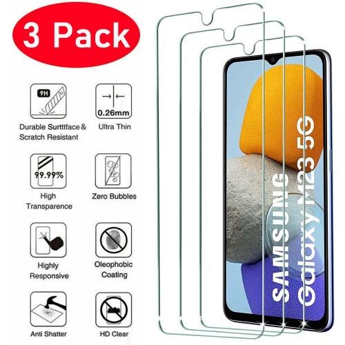 3PCS Tempered Glass For Samsung Galaxy M23 5G M53 M33 5G M13 4G Screen Protector on Samsung M12 M22 M32 4G M52 5G M13 5G glass