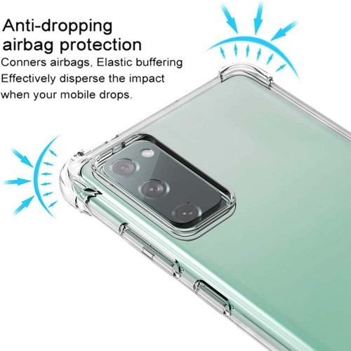 Clear Case For Samsung Galaxy S20 FE S21 FE Case Thick Shockproof Soft Silicone Phone Cover for Samsung S8 S9 S10 Plus S22 Ultra