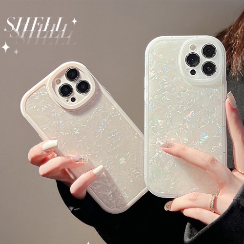 Ins Dream Shell Pattern Case For iPhone 13 Pro Max 11 12 Mini XR X XS Max 7 8 Plus SE 3 2022 Camera Protection Shockproof Cover