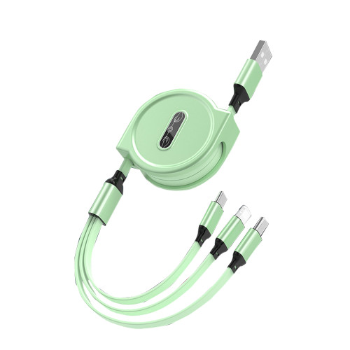 Universal Retractable 3 in1 Multi Usb Charging Cable  Flexible  data Cable for iphone/Type C/Android