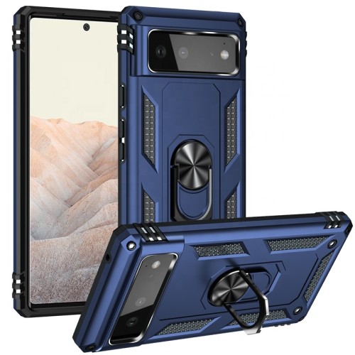 Hot Selling Magnetic Adsorption Phone Case for Google Pixel 5 5A Ring Holder Back Cover for Google Pixel 6 6 Pro 7 7 Pro Case
