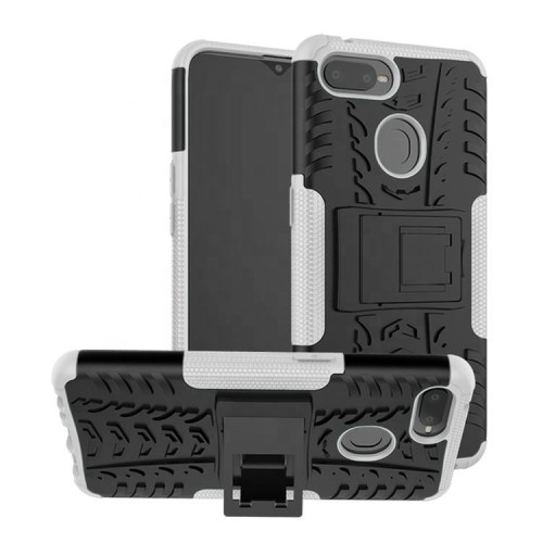 Flexible price hard shockproof kickstand tpu pc mobile phone case back cover for oppo r9 a5