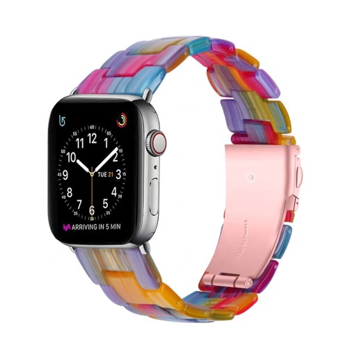 Fashion Hybrid Watchband Suitable for Watch 38 40 42 44mm Resin Smart Watch Bands for Apple Watch