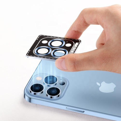 HD Mobile Tempered Glass Stainless Steel Camera Protector for iPhone 11 12 13 14 12 mini 13 mini Lens Screen Guard Film