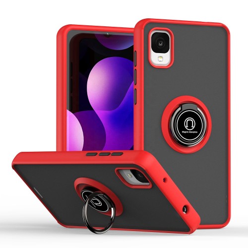 Hot Sale Frosted TPU PC Hybrid Magnetic Car Mount Foldable Kickstand Mobile Phone Case for TCL ION Z