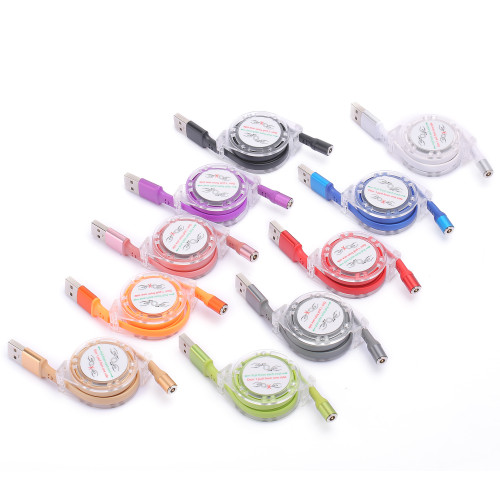 Hot Sale New Retractable 3 In 1 USB Magnetic Charging Cable For Mobile Phone Cable Ios/Type-C/Android
