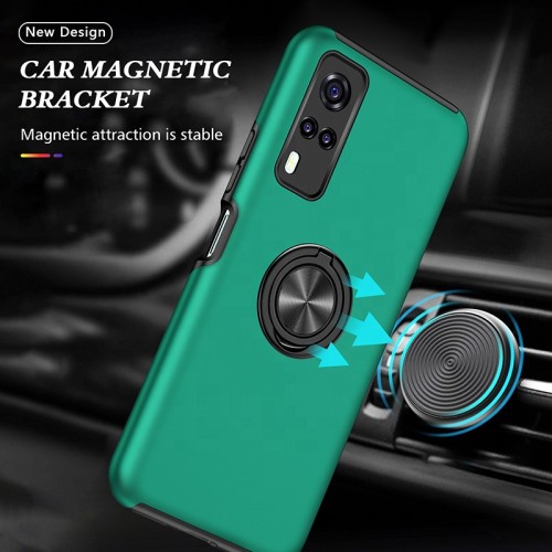 For Vivo y31 phone case back cover car mount ring holder matte frosted mobile phone cases for Vivo y31