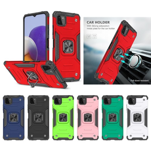 Heavy duty tpu pc car mount ring holder matte phone case for Boost celero 5g magnetic mobile phone case for Celero 5g phone case