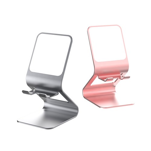 Aluminum Alloy Tablet Cell Phone Stand Desktop Mobile Phone Holder with Mirror