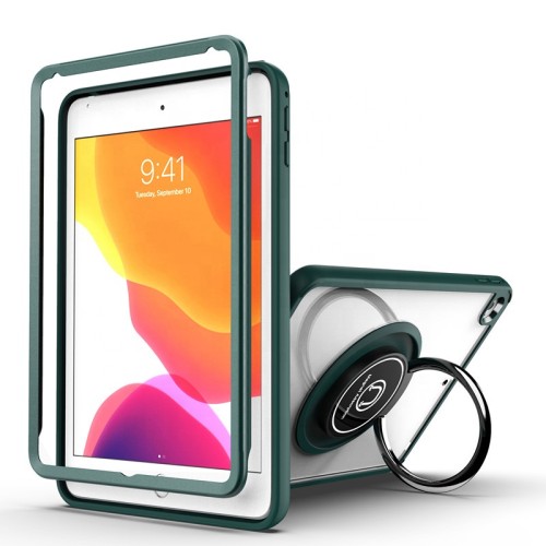 For iPad mini 5 sublimation case cover shockproof tpu acrylic clear tablet case for iPad mini 4 case with metal stand