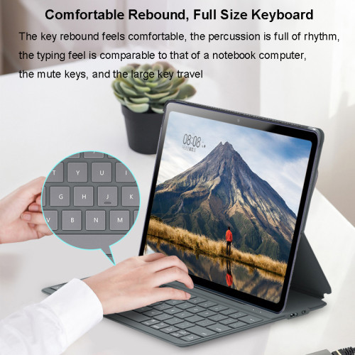BT Leather Tablet Case Keyboard For Matepad 10.4, Ultra Slim Funda Teclado Tablette Cover For Huawei Matepad 10.4 With Keyboard