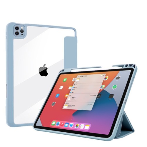 Trifold Stand Shockproof Transparent Back Cover Magnetic Tabtel Case For iPad Pro 11 12.9 2021 Case Mini 6 for Air 4 3 2 Case