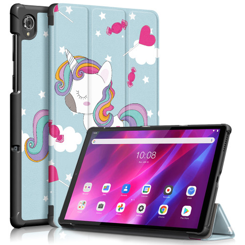 Colorful Cartoon Pattern Flat Case With Stand For Lenovo Tab K10 Leather Anti-drop Tablet Case For Lenovo P11 Plus