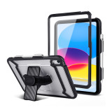 Laudtec 2022 Transparent TPU All Inclusive Back Hard Shell With Stand Pencil Slot Shockproof Case For iPad 10 10.9 2022