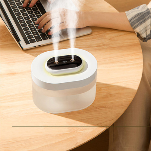 1000mL 1L Portable USB Double Spray Desk Top Air Humidifier Rechargeable Electric Mini Home Ultrasonic Humidifier