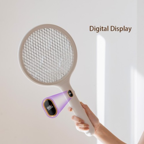 2021 New Product 1200mAh Lithium Battery Electric Mosquito Swatter UV light Mosquito Swatter