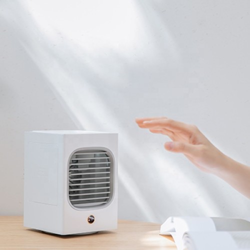 Portable OEM Factory Made Auto Oscillating Rechargeable Spraying Mist Small Cooling AC Fan