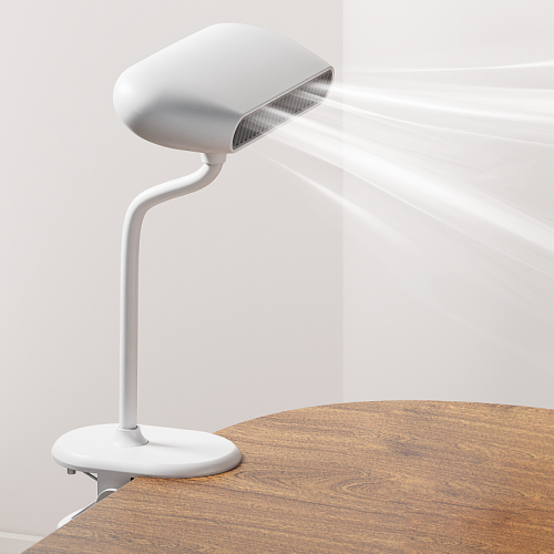 New Product Novel Design Double Turbo Desktop Clip Fan OEM Factory Strong Wind White USB Clip Fan For Home