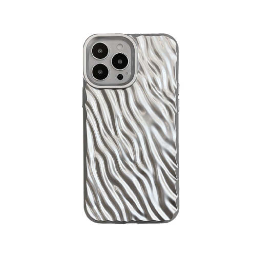 Eyekey Is Suitable For Ins Simple Silver Water Ripple Apple 14pro Max iPhone Case Iphone13 New 13promax All-inclusive Silicone 12 Female Models Plus Advanced 11 Anti-drop Mobile Phone Case