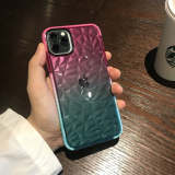 Rainbow Gradient Diamond Clear Case for iPhone 14 13 12 Pro Max Silicone Bumper Cover for iPhone 11 7 8 Plus XR XS X SE 2020