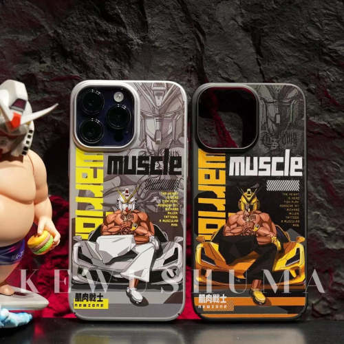 Ultra-thin Hard iPhone Case 2023 Muscle Warrior Year Of The Rabbit National Tide Apple 14/13/12/11promax