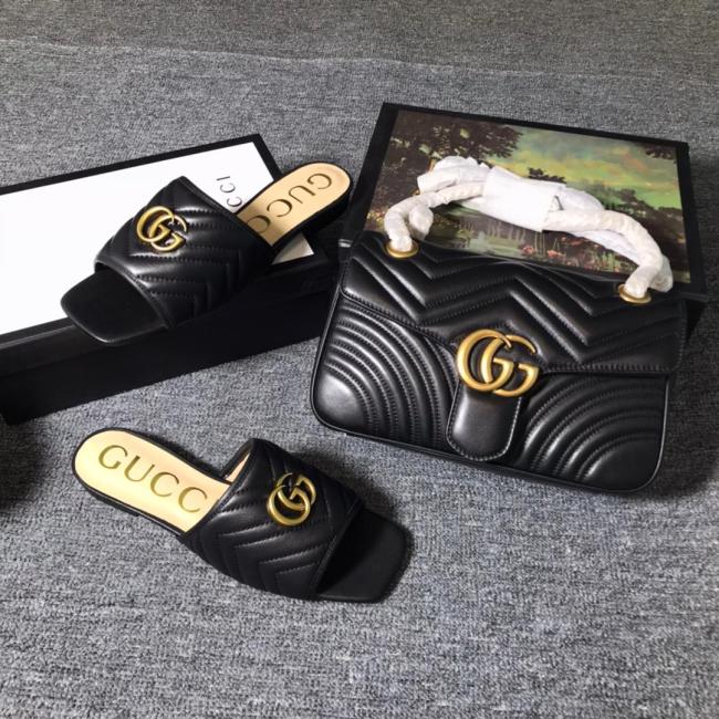 GUCCI bag + slides set