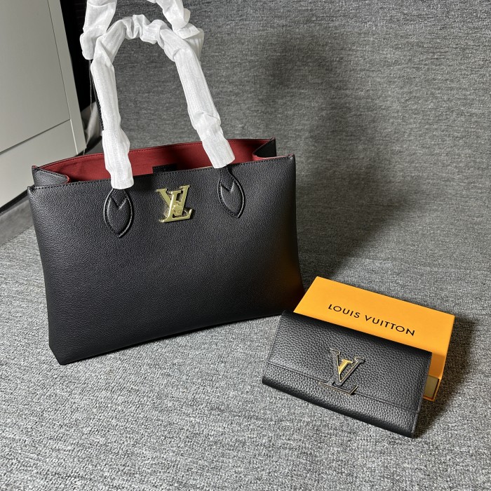 LV Bag Wallet Set