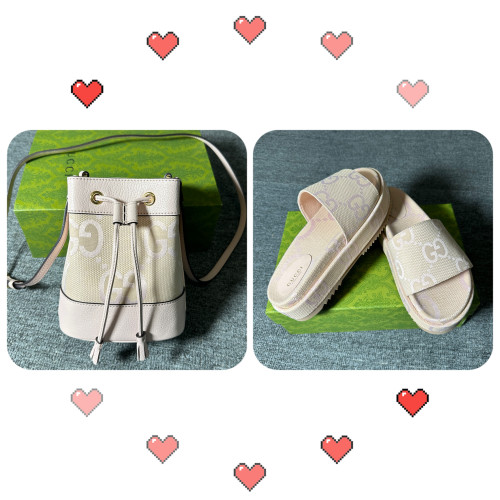GUCCI bag + slides set