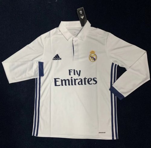 Real Madrid 2016/2017 home retro shirt long-sleeve Ronaldo