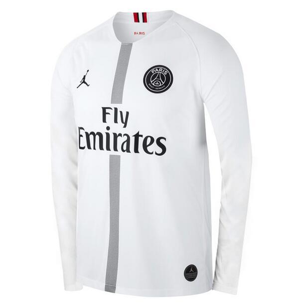 Pairs 2018/2019 away retro shirt (long sleeve) Mbappe Neymar