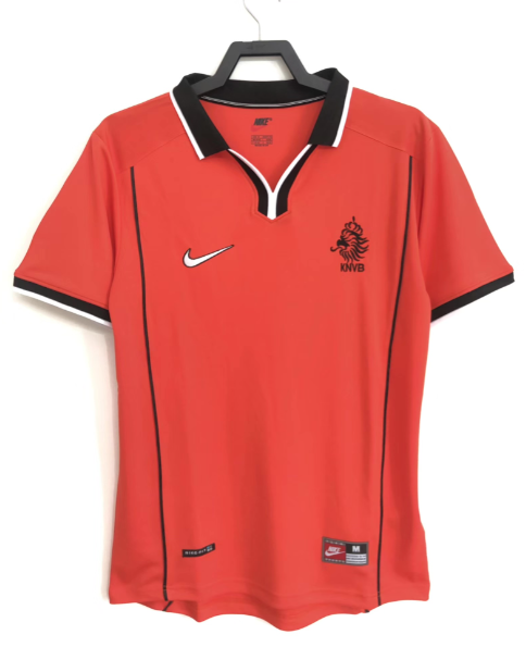 Netherlands 1998 home retro shirt  Bergkamp