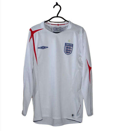 England 2006 home shirt  BECKHAM (long sleeve)