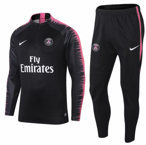 Pairs 2018/2019 1/4 zipper retro tracksuit black