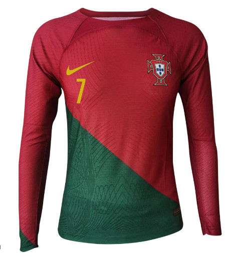 US$ 25.99 - Portugal 2022/2023 home shirt (long sleeve) Ronaldo - www ...
