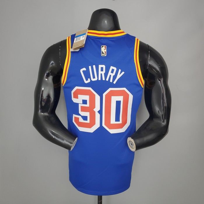 Golden State Warriors NBA Shirt 75th Blue City Curry 30