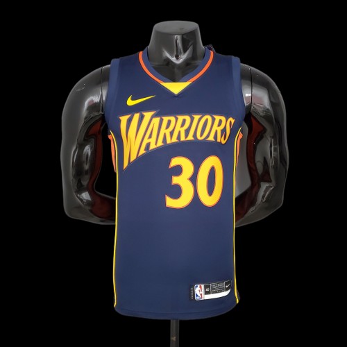 Golden State Warriors  NBA Shirt 2009 season Royal blue Curry 30