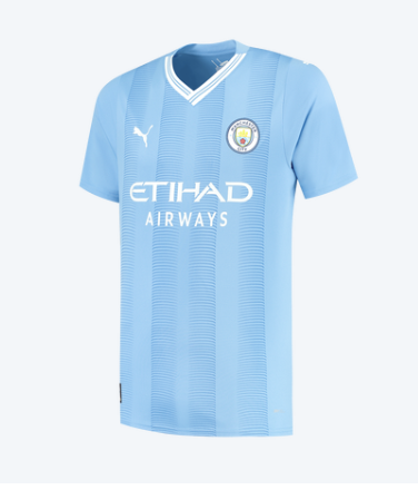 Manchester City 2023/2024 home shirt haaland (Default golden 2023 patch)